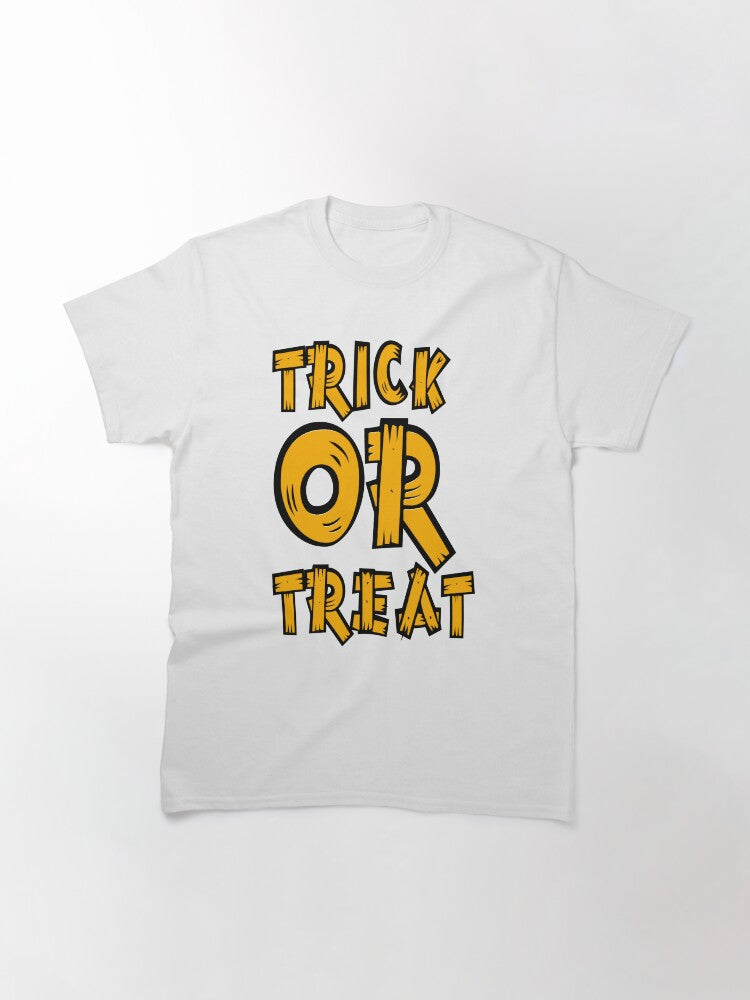 Trick Or Treat Halloween Lover Funny Saying Classic T Shirt Minimal Style