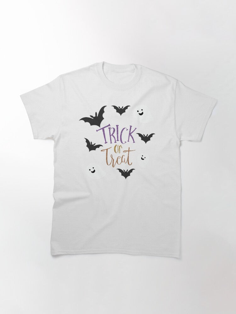 Trick Or Treat Halloween T Shirt Classic Minimal Style
