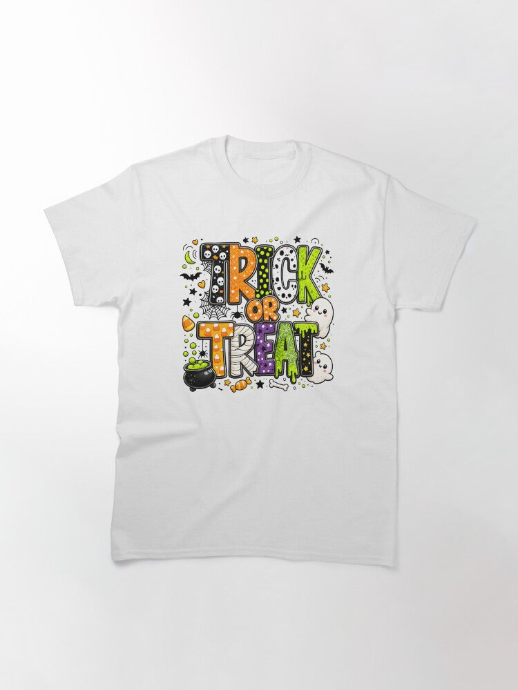 Trick Or Treat Classic T Shirt Clean Design 16
