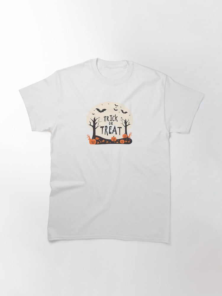 Trick Or Treat Classic T Shirt Everyday Wear 33