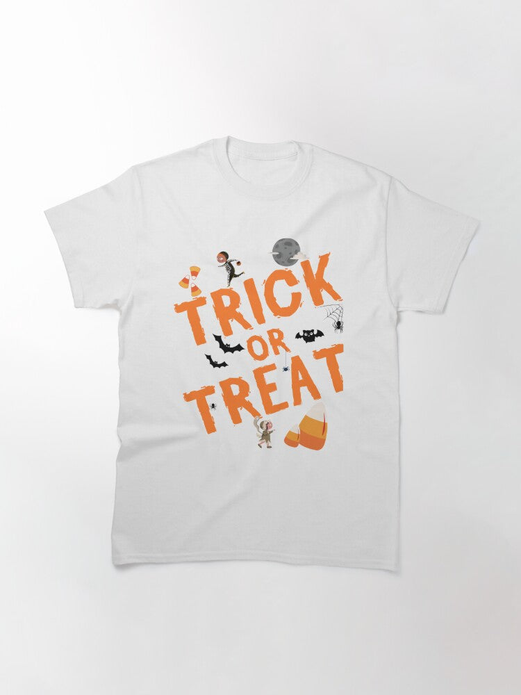 Halloween Trick Or Treat Classic T Shirt Everyday Wear 4