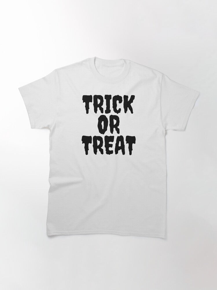Trick Or Treat Classic T Shirt Minimal Style 22