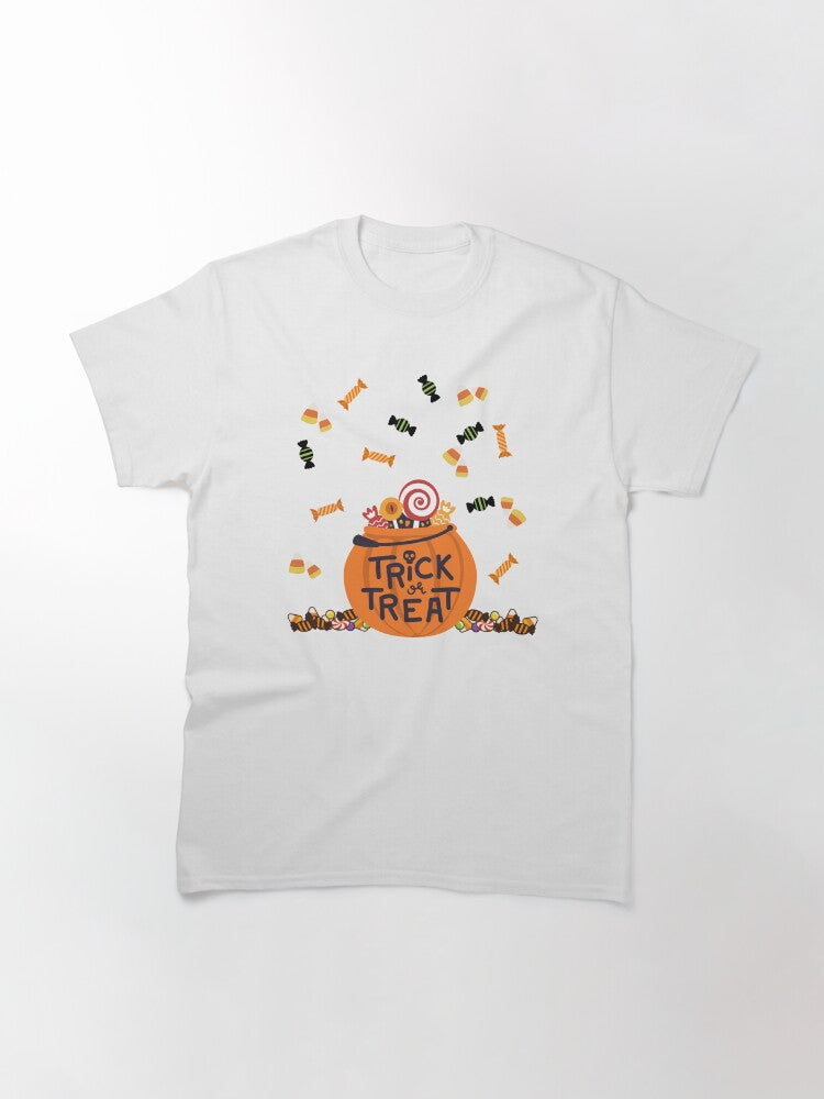 Halloween Trick Or Treat Classic T Shirt Premium Print 3