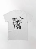 Trick Or Treat Funny Halloween Quote Classic T Shirt Clean Design