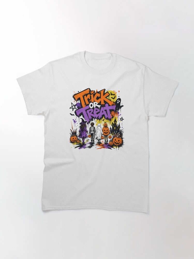 Trick Or Treat Classic T Shirt Everyday Wear 2