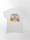 Cute Trick Or Treat Halloween Pumpkin Classic T Shirt Premium Print