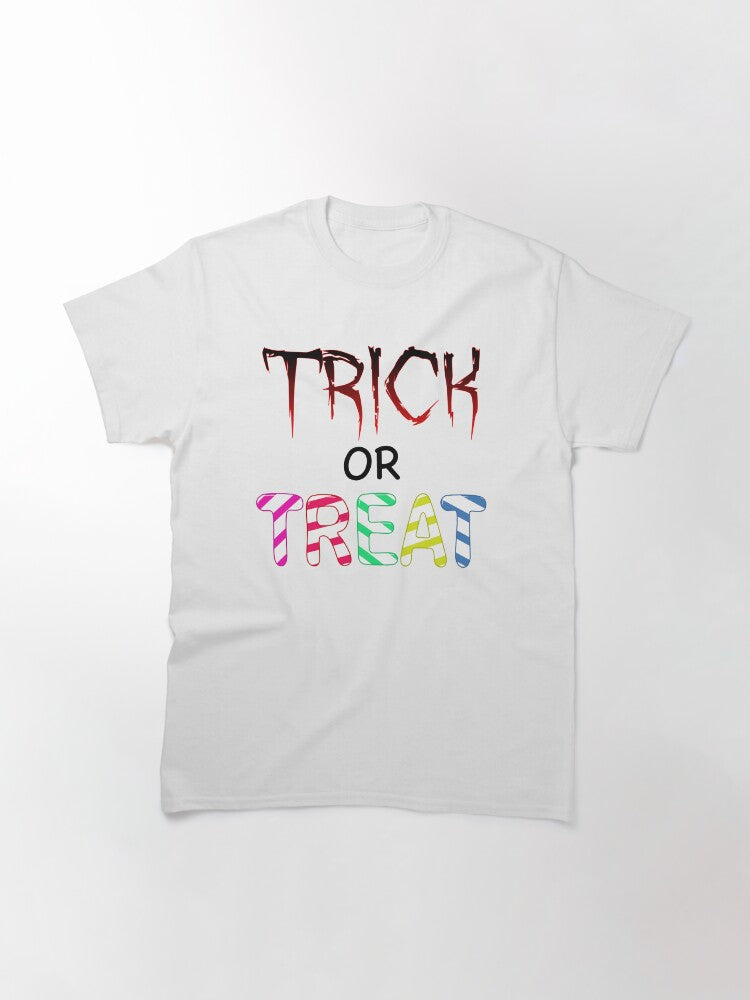Trick Or Treat Classic T Shirt Everyday Wear 37