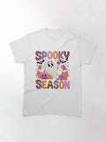 Spooky Season Halloween Fall Ghost Pumpkin Classic T Shirt