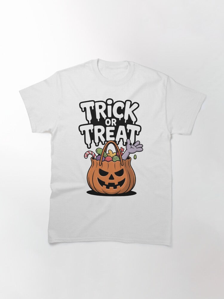 Trick Or Treat Halloween Pumpkin Classic T Shirt US Trend
