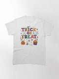 Trick Or Treat Halloween Ghost Pumpkin Classic T Shirt Premium Print