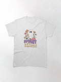 Spooky Season Cute Ghost With Flowers Retro Halloween Desgin Classic T Shirt