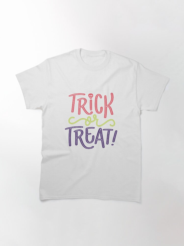 Trick Or Treat Classic T Shirt Everyday Wear 3