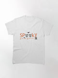 Womens Halloween Spooky Season Cute Halloween Ghost Bats Classic T Shirt