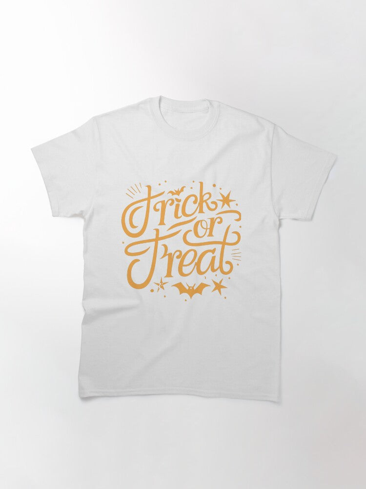 Halloween Trick Or Treat Classic T Shirt Minimal Style 2