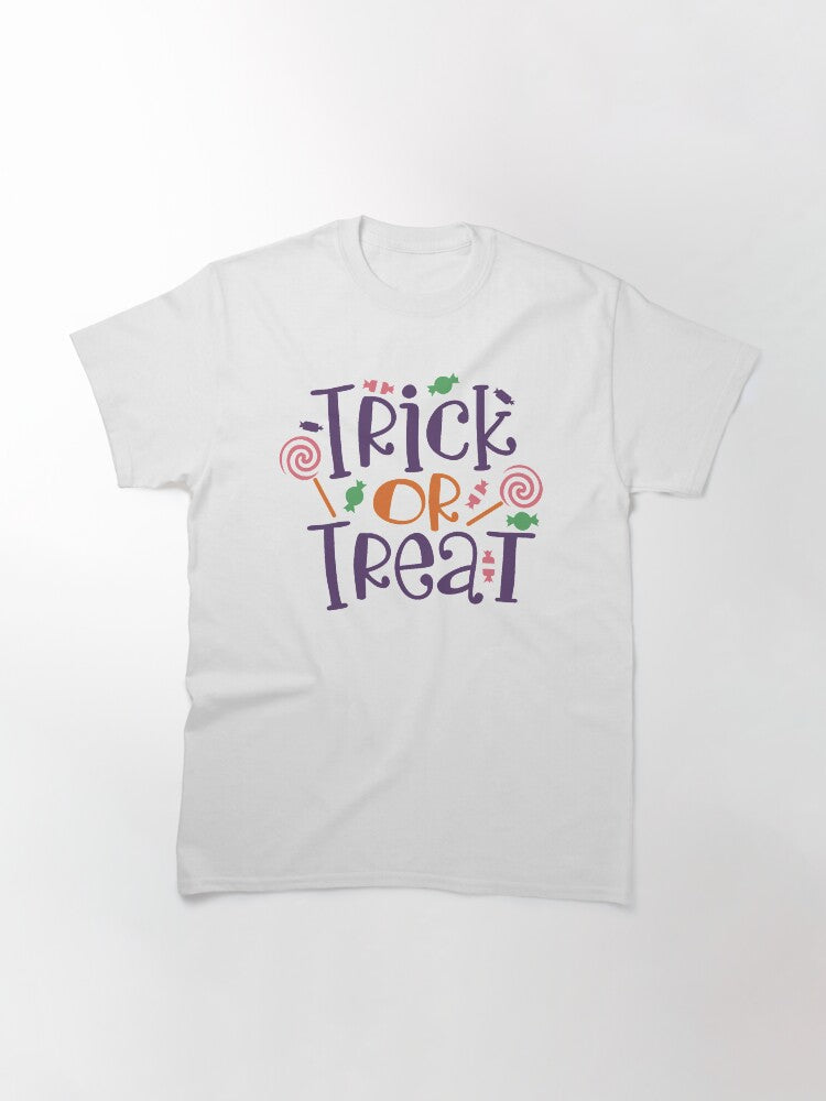 Trick Or Treat Halloweenie Classic T Shirt Everyday Wear