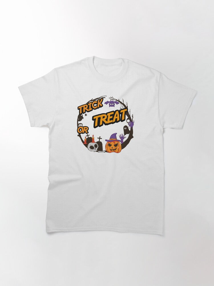 Trick Or Treat Classic T Shirt Clean Design 36