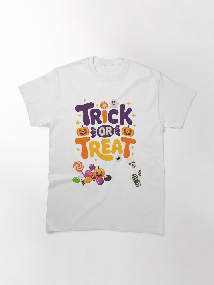Trick Or Treat Classic T Shirt Minimal Style
