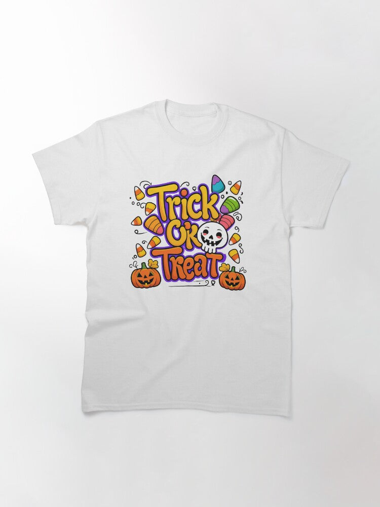 Trick Or Treat Classic T Shirt Clean Design 14