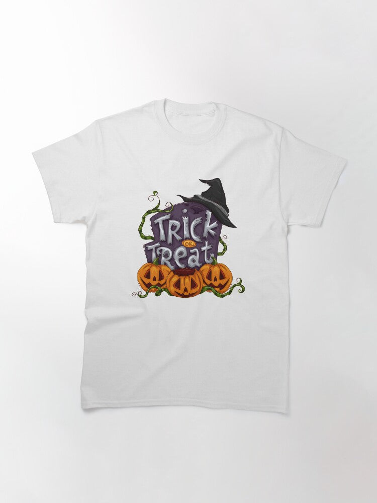 Trick Or Treat Halloween Classic T Shirt Clean Design