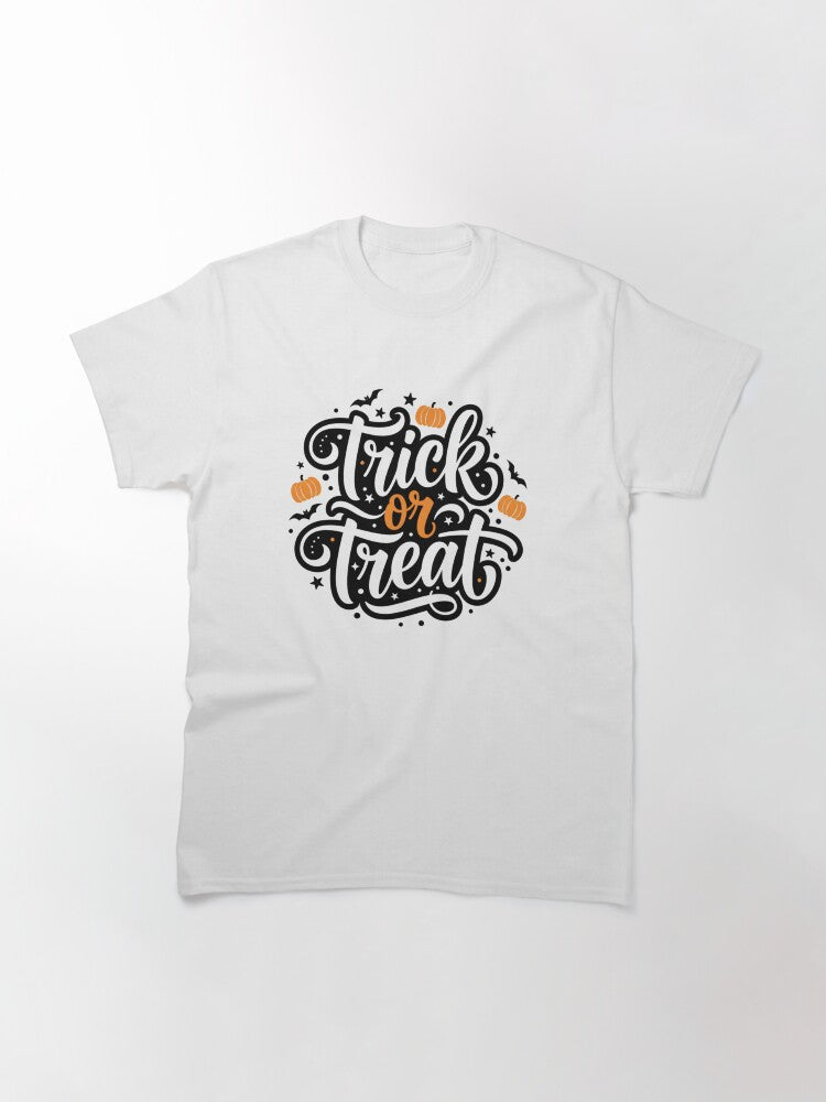 Trick Or Treat Badge Classic T Shirt Clean Design