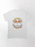 Halloween Series Spooky Season Mini Ghost Pumpkin Ghost Fire Classic T Shirt