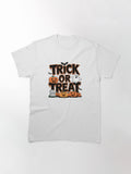 Trick Or Treat Halloween Classic T Shirt Minimal Style 7
