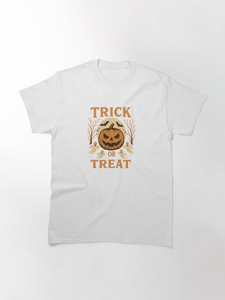 Trick Or Treat Classic T Shirt Everyday Wear 35