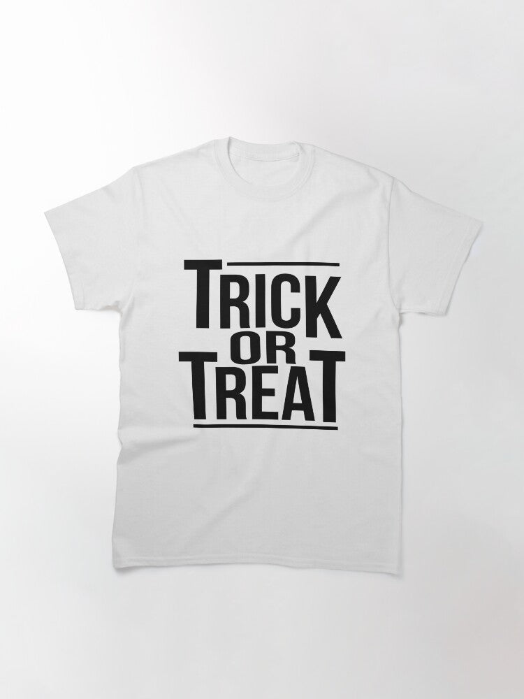 Trick Or Treat Halloween Classic T Shirt Minimal Style 6