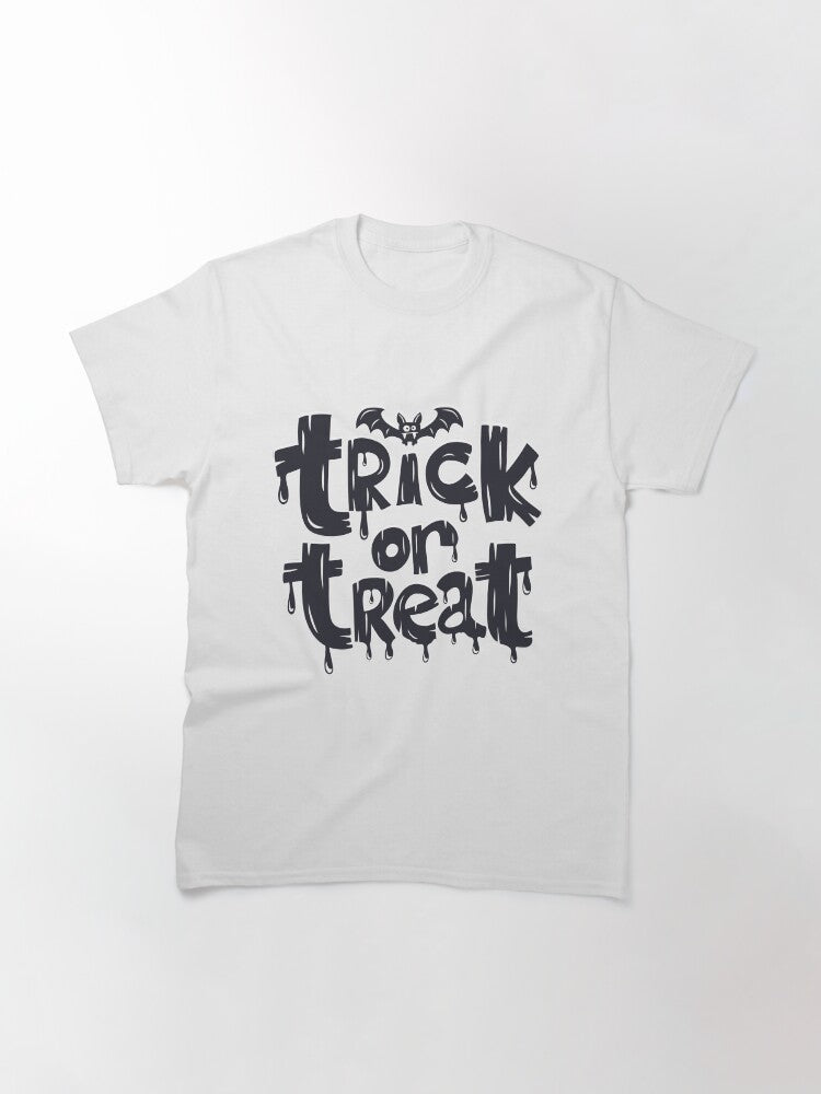 Trick Or Treat Classic T Shirt Minimal Style 34