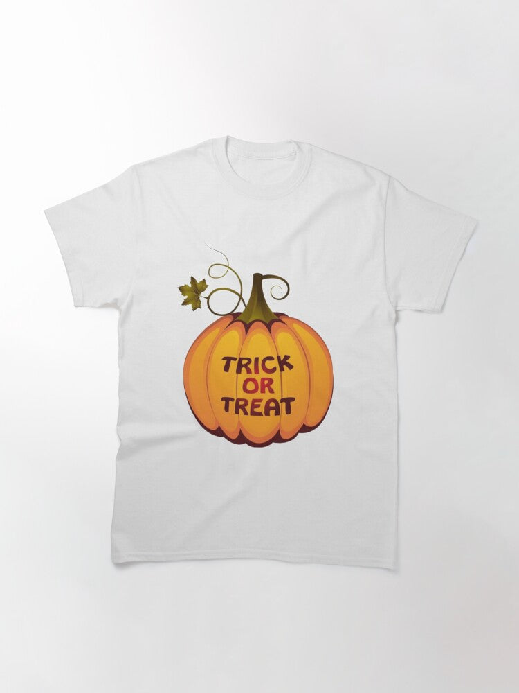 Halloween Trick Or Treat Pumpkin Classic T Shirt Everyday Wear