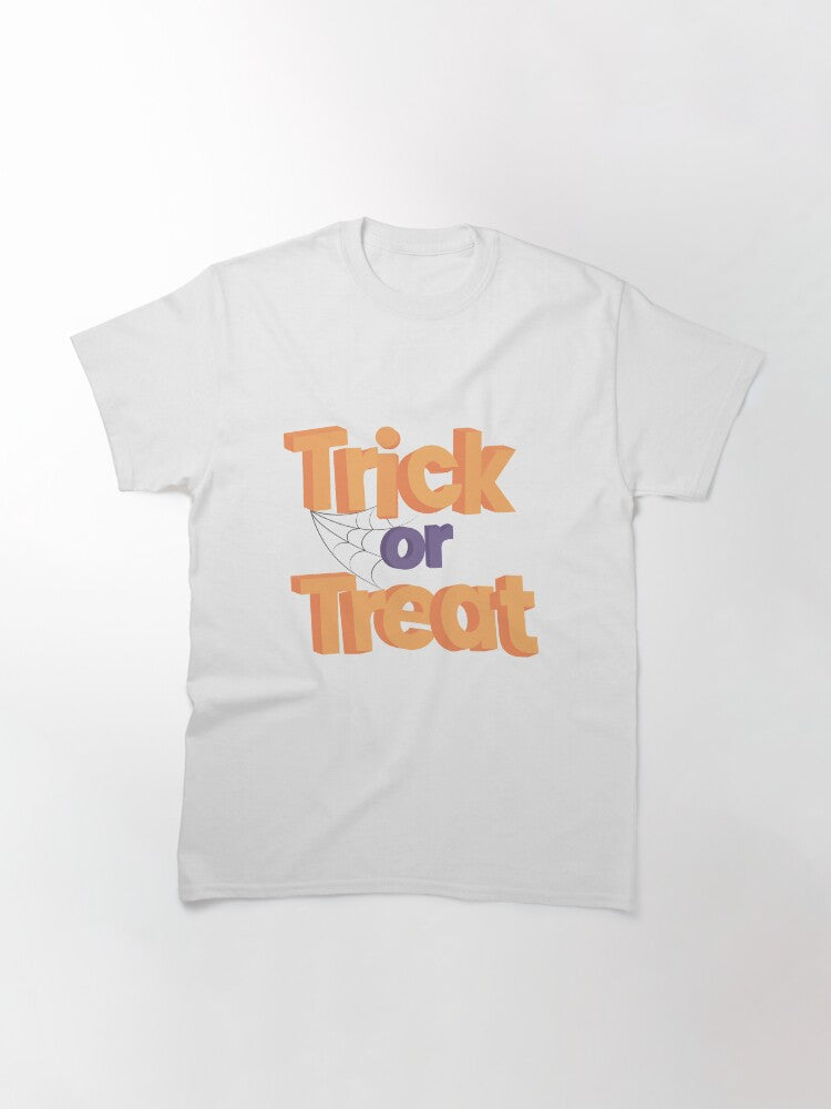 Trick Or Treat Halloween Classic T Shirt Clean Design 5