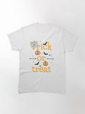 Trick Or Treat Text Halloween Classic T Shirt US Trend
