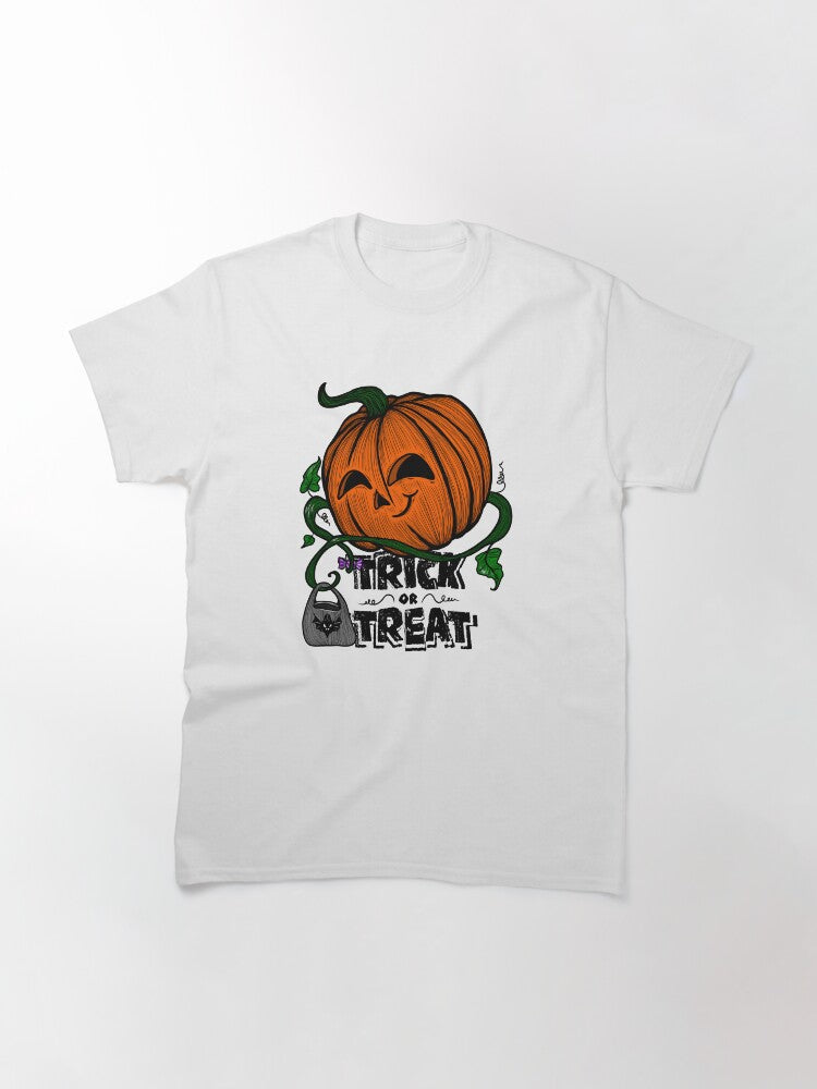 Trick Or Treat Classic T Shirt Everyday Wear 17