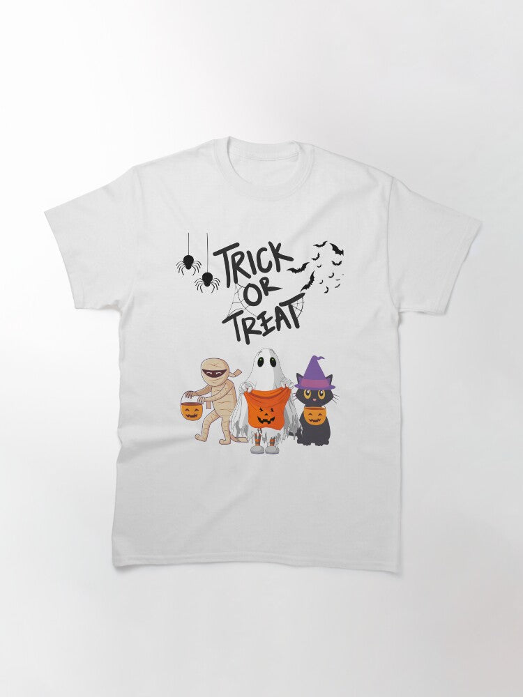 Trick Or Treat Halloween Classic T Shirt Everyday Wear 2