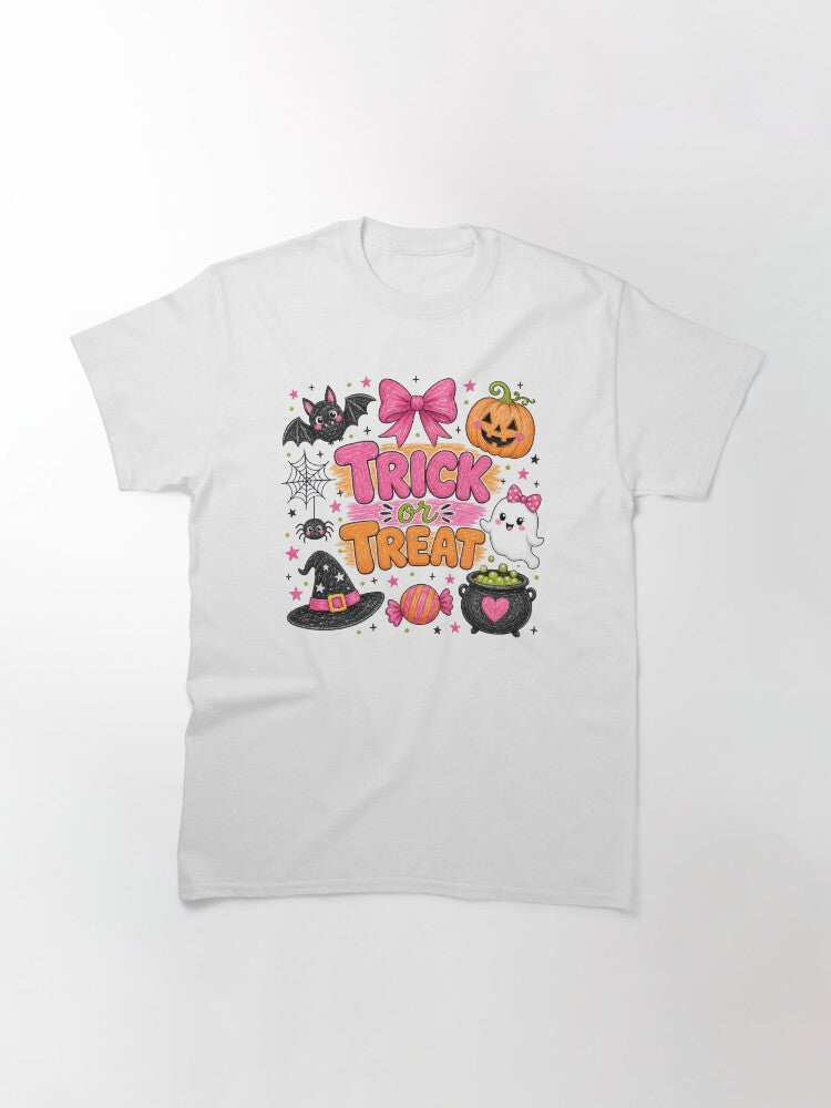 Cute Trick Or Treat Halloween Classic T Shirt Everyday Wear