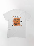 Trick Or Treat Halloween Greeting Card Design Classic T Shirt Minimal Style