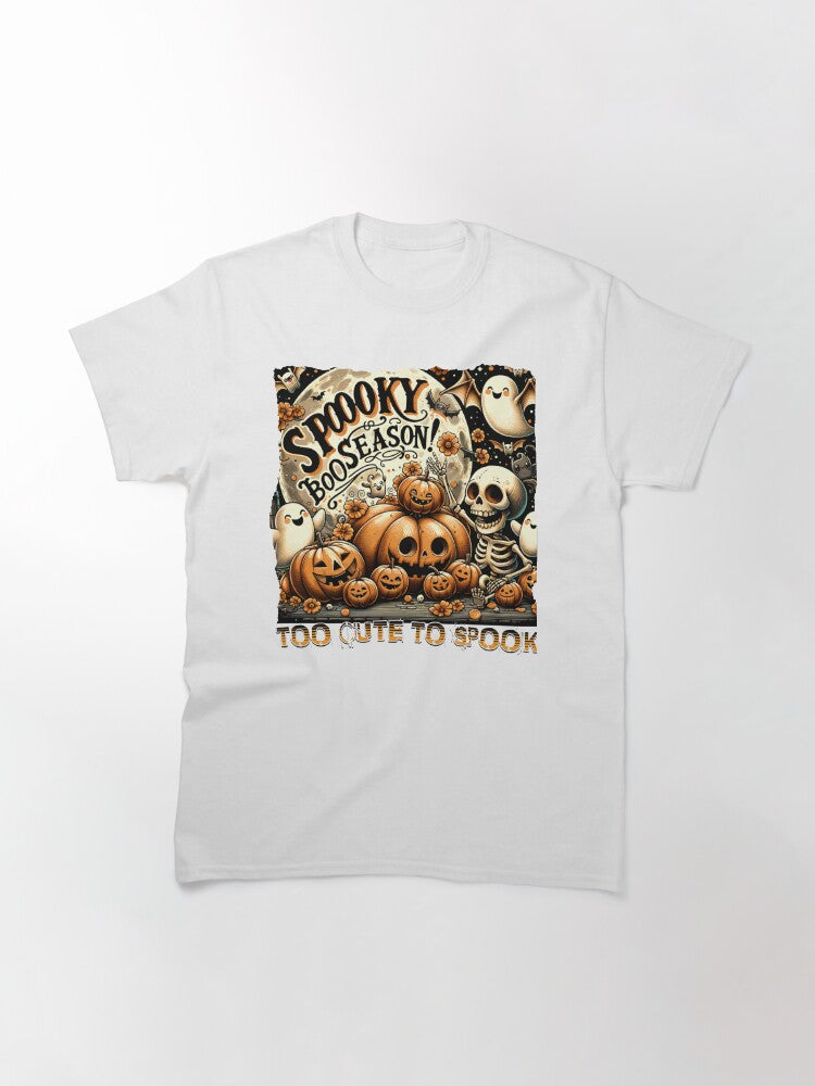 Halloween Fest Spooky Boo Season Too Cute To Spook V 3 Classic T Shirt