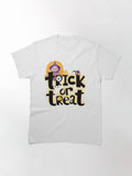 Trick Or Treat Classic T Shirt Minimal Style 36