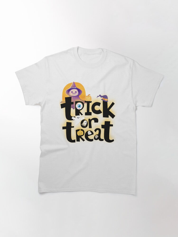 Trick Or Treat Classic T Shirt Minimal Style 36