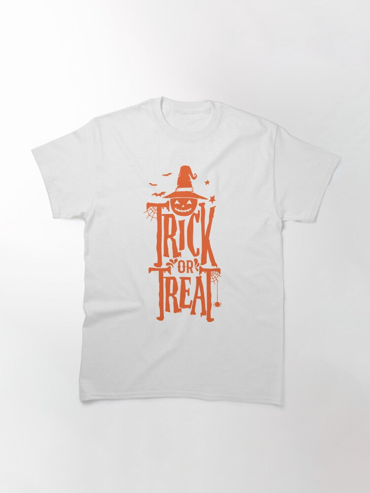 Trick Or Treat Happy Halloween Classic T Shirt Everyday Wear 4