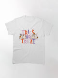 Halloween Trick Or Treat Ghost Spooky Season Classic T Shirt Clean Design