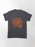 Halloween Trick Or Treat Classic T Shirt Minimal Style 3