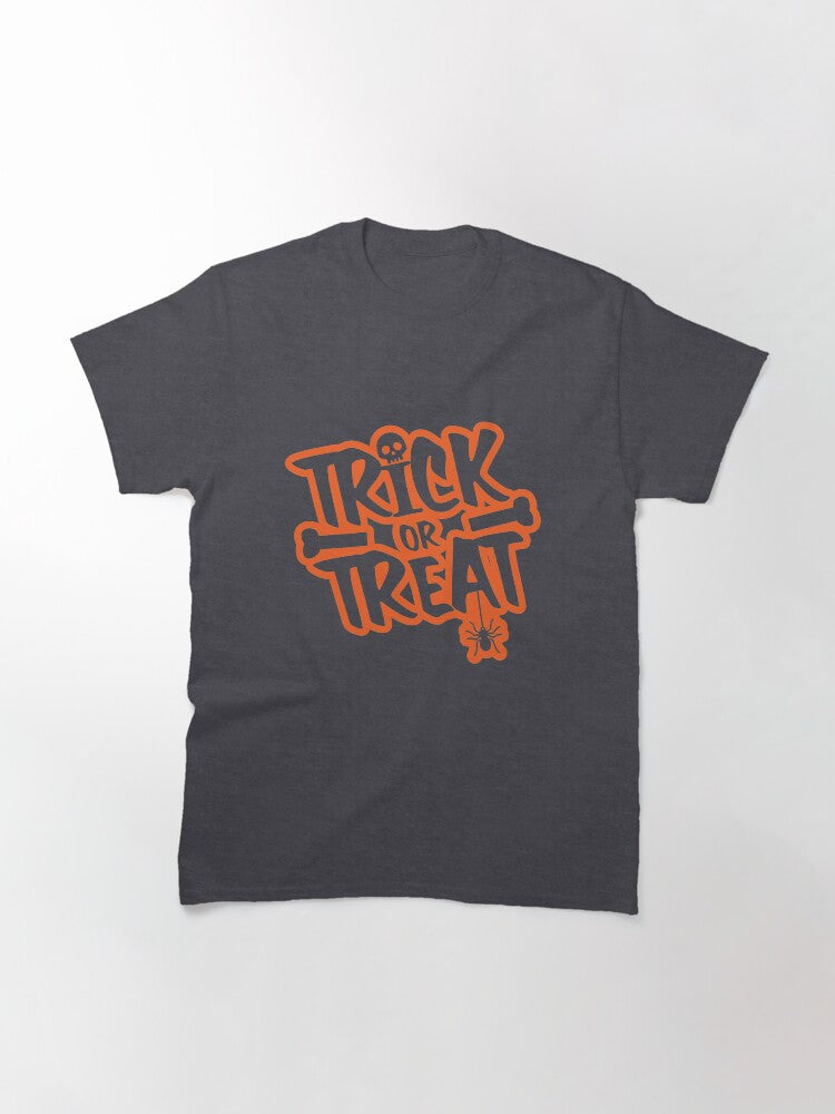Halloween Trick Or Treat Classic T Shirt Minimal Style 3