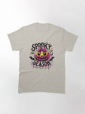 Spooky Season Glittery Pumpkin Halloween Classic T Shirt