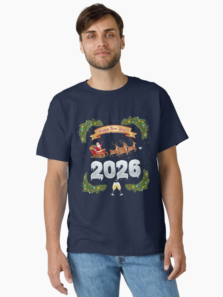 Celebrate 2026 Classic T Shirt T Shirt Premium Print Daily Wear