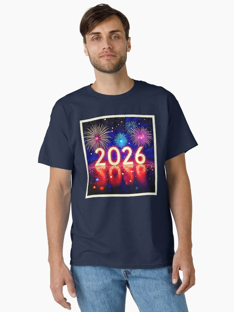 Celebrate 2026 Bright Future Spark Design Classic T Shirt T Shirt Streetwear Style Best Seller Look