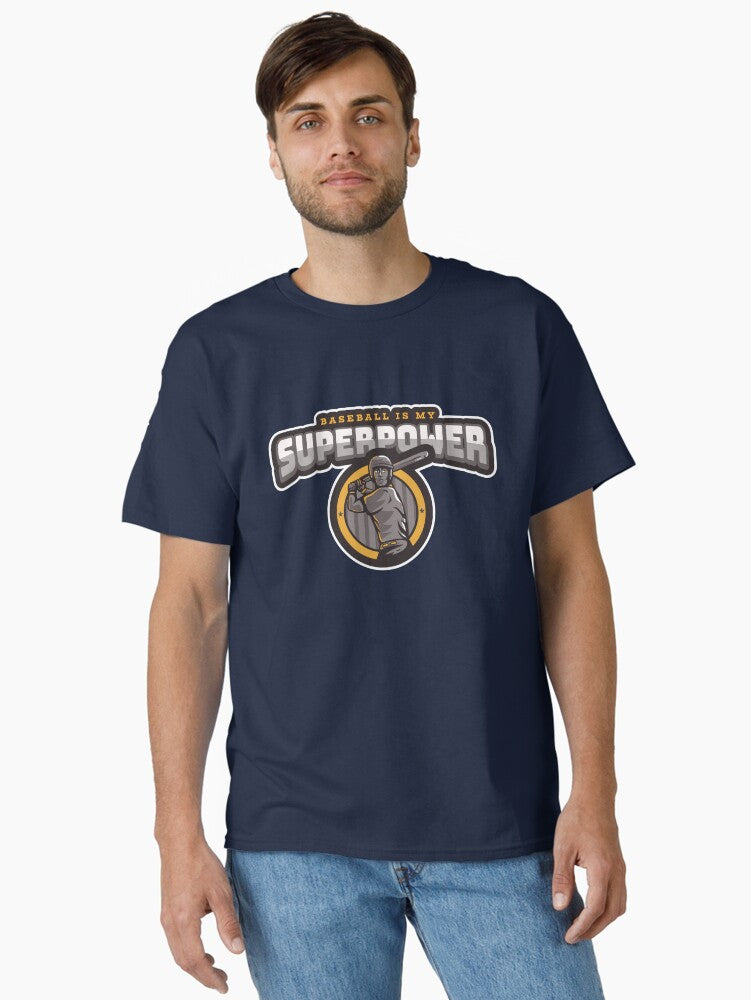 Baseball is My Superpower adult teacher Classic T Shirt T Shirt Streetwear Style Gift Ready