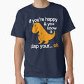 Dino Clap Your Hands: Playful T-Rex and Happy Rhymes Classic T-Shirt for Sale by ozdilh