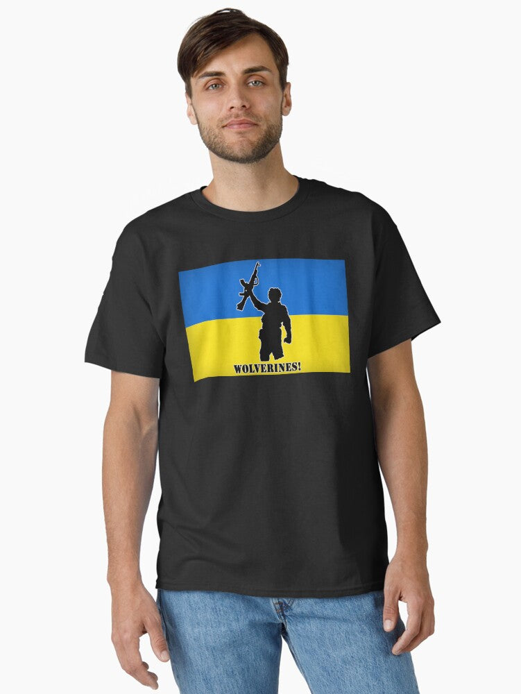 Ukraine Wolverines For Charity Classic T-shirt | Trendy Graphic Tee | Casual Unisex T-shirt