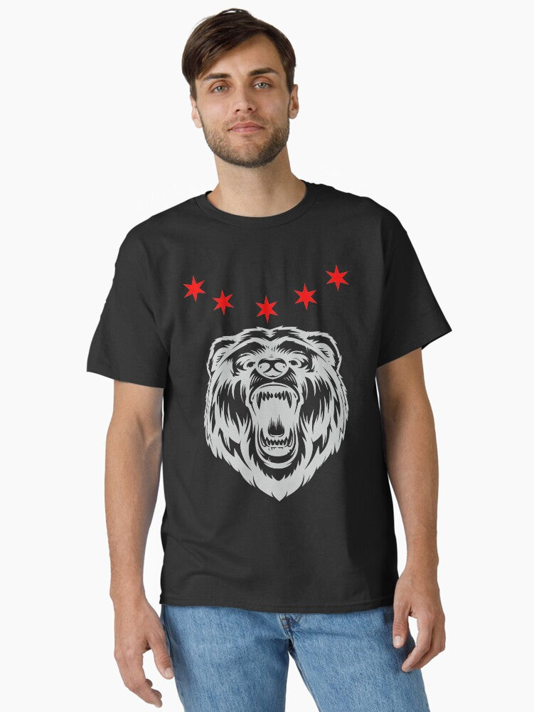 City Stars With Bear Classic T Shirt T Shirt Everyday Wear